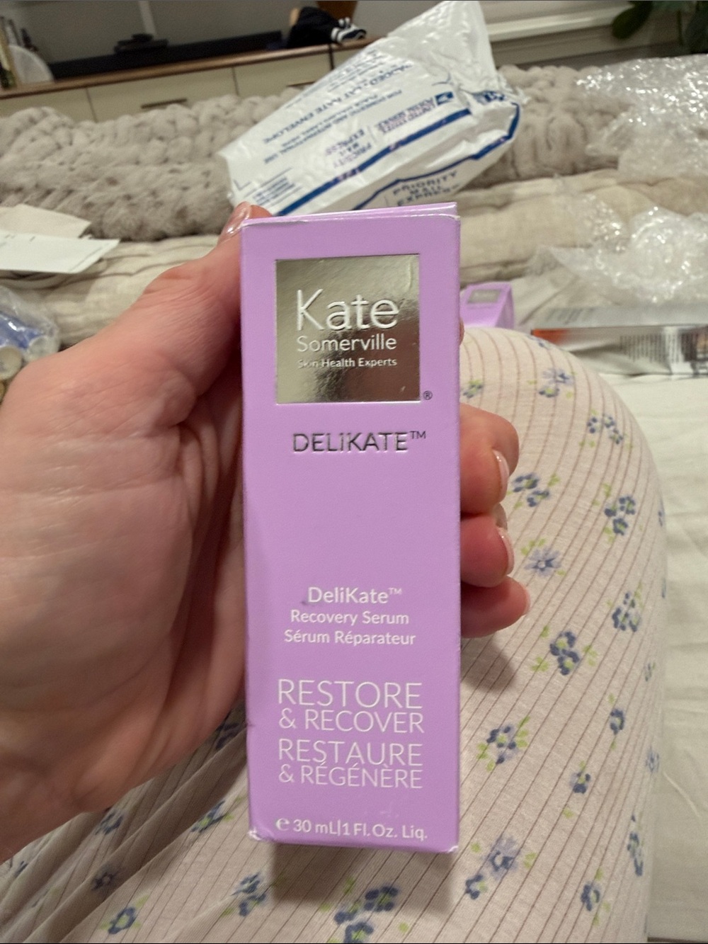 Kate Somerville Lavender-Pink DELIKATE Restore & Recover Serum